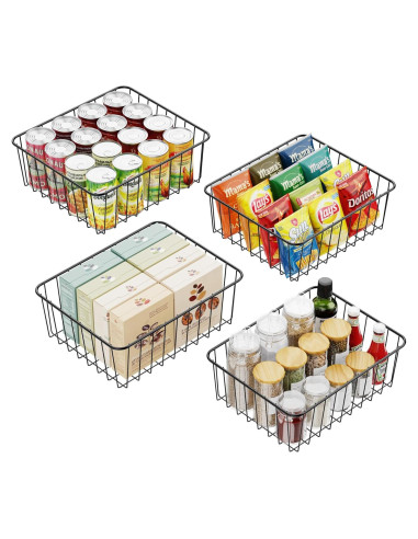 Organizador de Gabinete iSPECLE - 4 Cestas de Almacenamiento 35.1x31x12.4cm