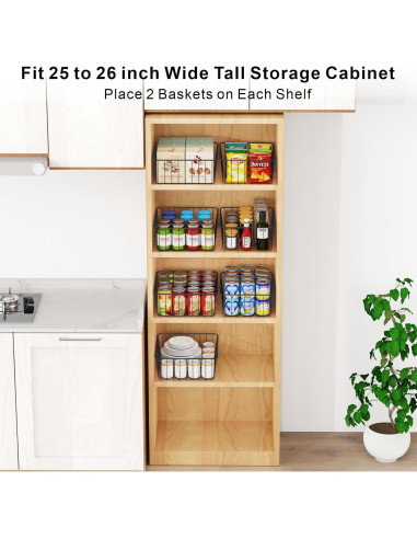 Organizador de Gabinete iSPECLE - 4 Cestas de Almacenamiento 35.1x31x12.4cm