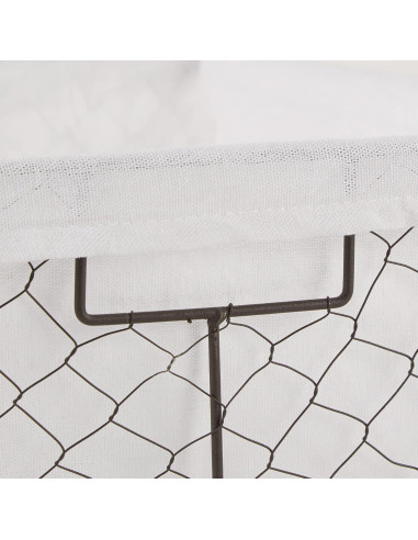 Cestas de Almacenamiento DII 5 Piezas Alambre Forradas 45.7x33cm