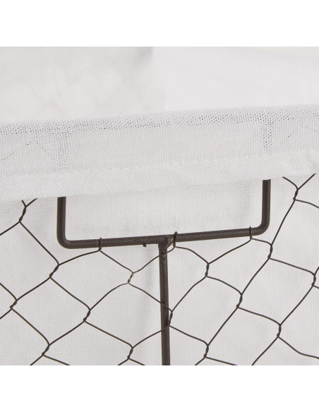 Cestas de Almacenamiento DII 5 Piezas Alambre Forradas 45.7x33cm Cestas de Almacenamiento DII 5 Piezas Alambre Forradas 45.7x33cm