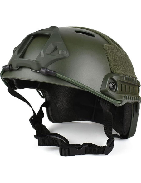 Casco Táctico CMAIR4U PJ Verde OD para Airsoft y Paintball