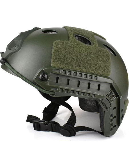 Casco Táctico CMAIR4U PJ Verde OD para Airsoft y Paintball