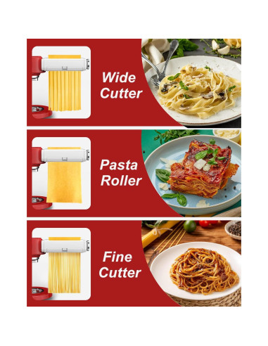 Accesorio para hacer pasta 3 en 1 NEWSETS para KitchenAid