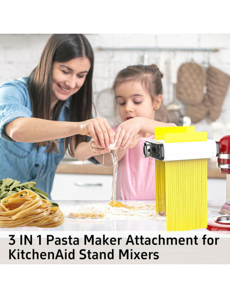 Accesorio para hacer pasta 3 en 1 NEWSETS para KitchenAid