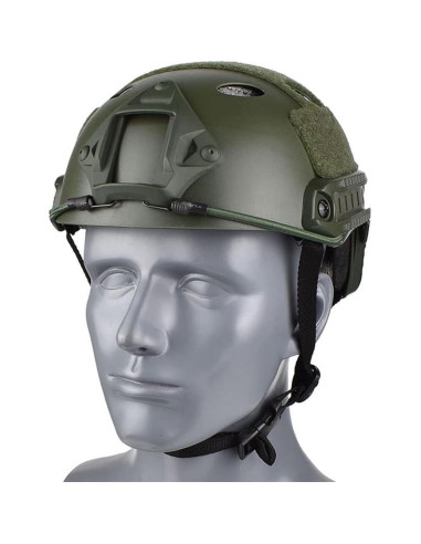 Casco Táctico CMAIR4U PJ Verde OD para Airsoft y Paintball