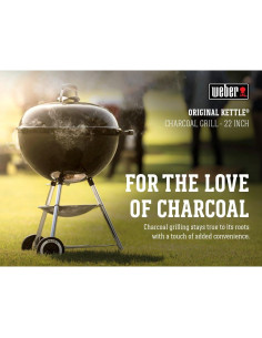 Parrilla de Carbón Weber Original Kettle 22" Negra - 55.88 cm 2