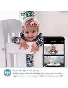 Cámara de Bebé HogoR Lollipop WiFi con Detección de Llanto 2