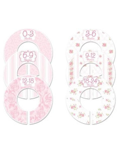 Divisores de Tamaño para Ropa de Bebé Closet Doodles Set de 6