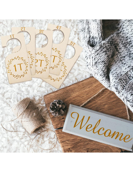 Divisores de Closet de Madera Patelai 7 Pcs para Bebés 1T a 7T