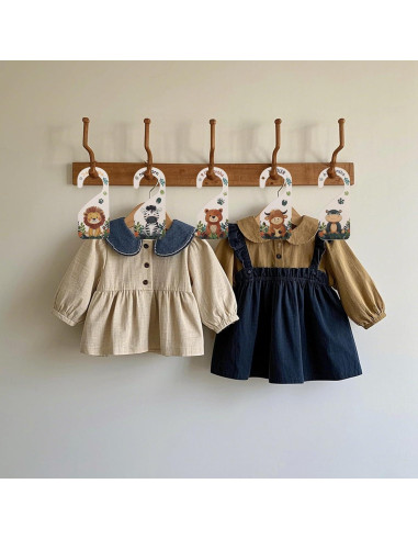 8 Divisores de Armario para Bebés de Madera - Organizador 0-24 Meses