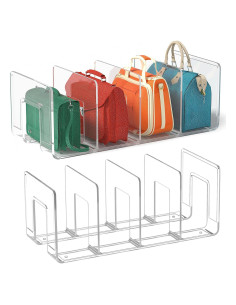 Organizador de Bolso Noleja 4 Secciones Transparente 32x14.5x13cm