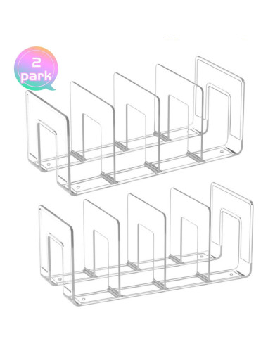 Organizador de Bolso Noleja 4 Secciones Transparente 32x14.5x13cm