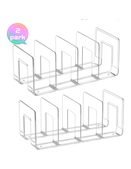 Organizador de Bolso Noleja 4 Secciones Transparente 32x14.5x13cm