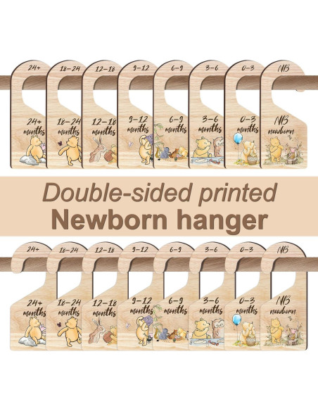 8 Divisores de Armario para Bebés Hatzelou - Madera Winnie