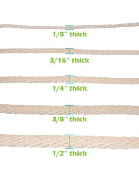 Cuerda Trenzada de Algodón Paracord Planet 1/8" 3.05m Resistente