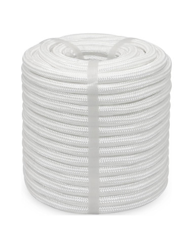 Cuerda de poliéster trenzada BONSINY 30.48m 0.965cm blanca