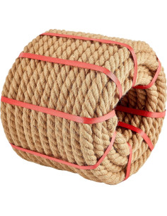 Cuerda de yute Kweetle 1 pulgada x 15.24 m alta resistencia 2