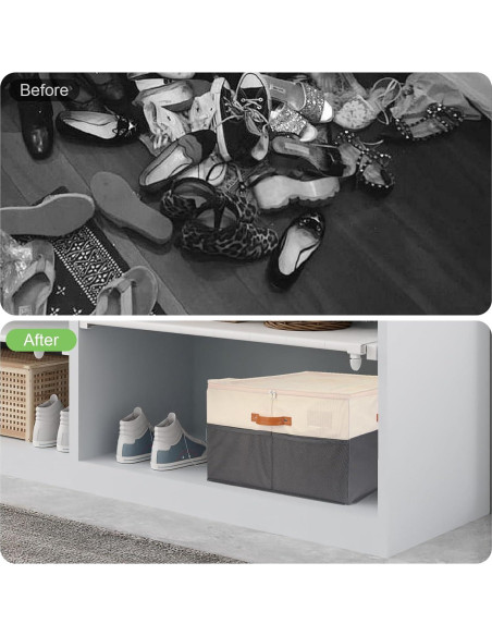 Organizador de Zapatos OAMCEG Plegable para Closet 16 Pares Organizador de Zapatos OAMCEG Plegable para Closet 16 Pares