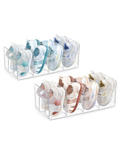 Estante de Zapatos Acrílico HBlife 4 Secciones 32x14.5x13 cm
