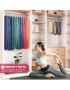 Paquete de 12 Perchas con Clip DOIOWN para Pantalones 2