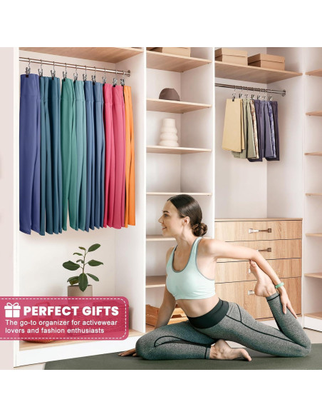 Paquete de 12 Perchas con Clip DOIOWN para Pantalones