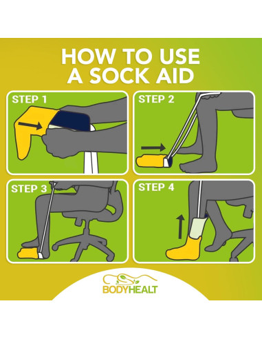 Asistente para Poner Calcetines BodyHealt - 73.66 cm