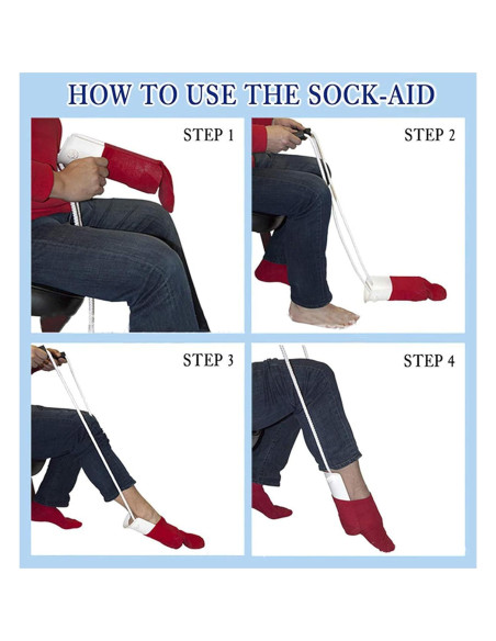 Ayuda para Poner Calcetines BHDK con Mango Antideslizante