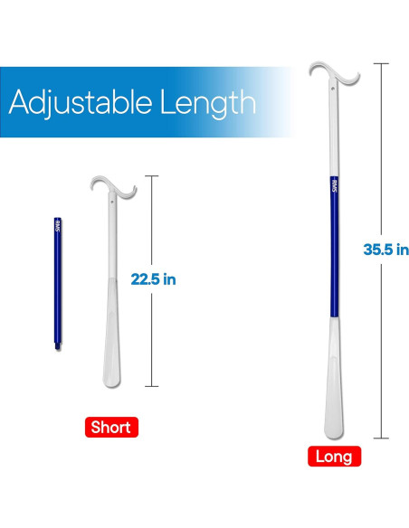 Bastón de Vestir Extra Largo RMS 90 cm y Cucharón de Zapatos