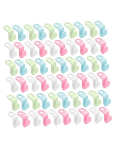 Ganchos Conectores para Perchas Cabilock 120 Pcs Antideslizantes