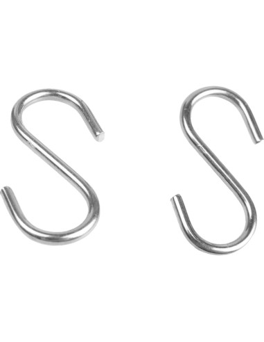 48 Ganchos en S de Acero Inoxidable 304 30mm AUXBC