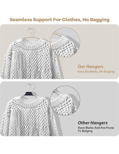 Perchas de Metal Dorado VWV - 10 Piezas Multifuncionales 2