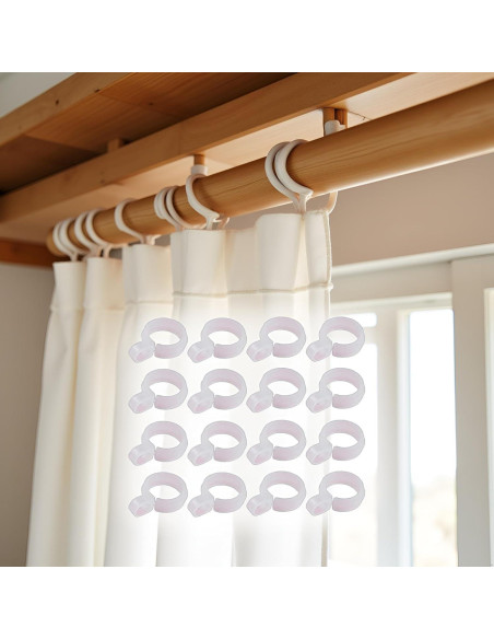 Juego de 50 Ganchos de Plástico Blanco Jowxsx para Ropa