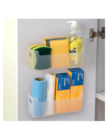 Organizador de Puerta de Gabinete IGUOCY 2 Pcs Transparente