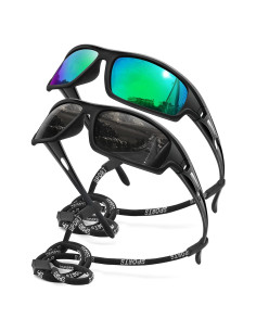 Gafas de Sol Polarizadas AWGSEE para Hombres 100% UV - 2 Piezas