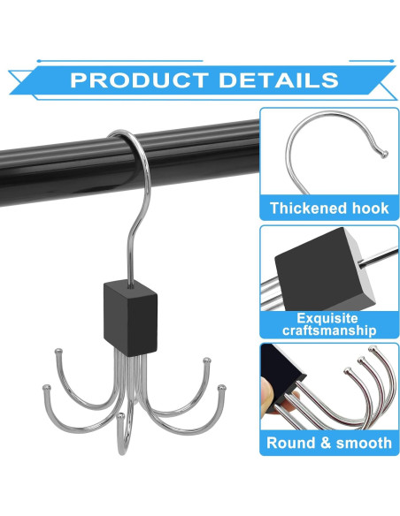 4 Perchas Rotativas Scartink para Top de Tanque y Cinturón