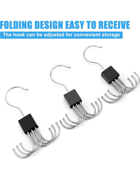 4 Perchas Rotativas Scartink para Top de Tanque y Cinturón