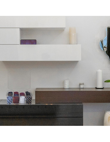 Organizador de Corbatas HUHYNN Acrílico Transparente 16 Compartimentos