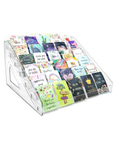 Soporte de Exhibición de Tarjetas Acrílico Philbinden 7 Niveles 30.5 cm