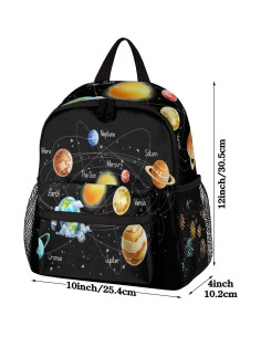 Mochila TropicalLife Niños Sistema Solar 25x10x30 cm 2