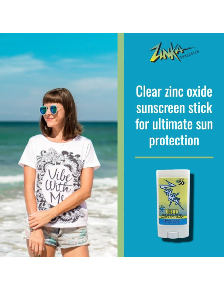 Bastón Protector Solar Zinka SPF 50 Óxido de Zinc 13.88 g