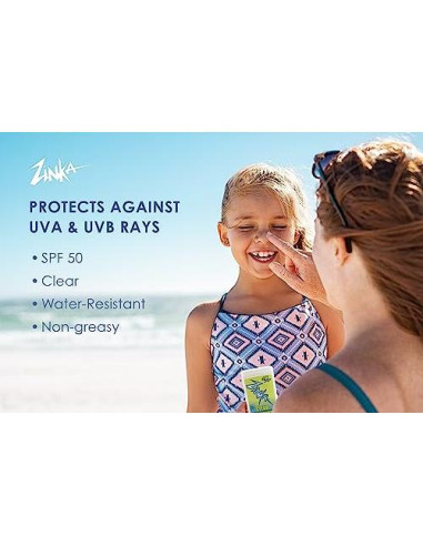 Bastón Protector Solar Zinka SPF 50 Óxido de Zinc 13.88 g