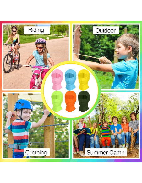 6 Balaclavas Niños Protección Solar UPF50+ Transpirables