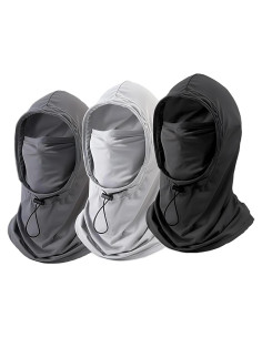 Paquete de 3 Balaclavas Verano UPF 50+ Protección Solar