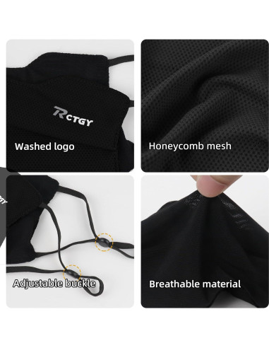 Mascarilla Deportiva UV KZ009 Transpirable Ajustable Unisex