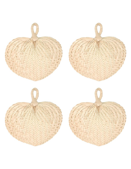 Ventiladores de Raffia Beistle 4 Piezas 28 cm Natural Ventiladores de Raffia Beistle 4 Piezas 28 cm Natural