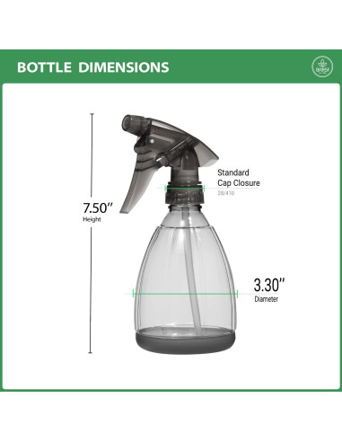 Botella de Spray Bar5F 0.35L A Prueba de Fugas Gris Humo