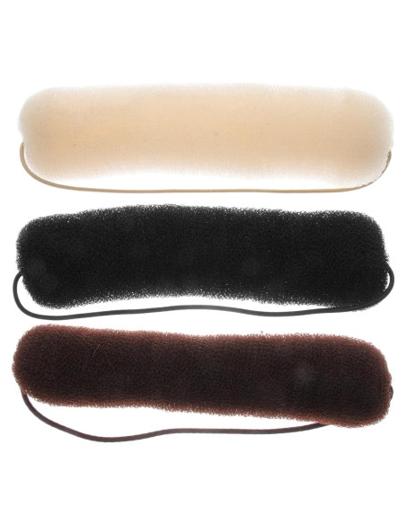 Hacedor de Moño Donut Ipetboom 3 Piezas para Cabello Largo