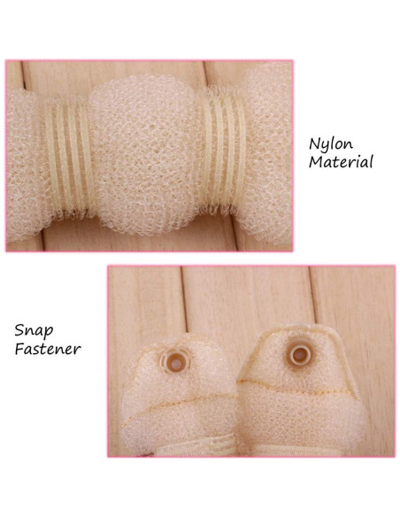 2 Piezas Donut Mágico para Cabello SYBL - Nylon Beige