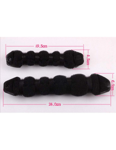 2 Piezas Donut Mágico para Cabello SYBL - Nylon Beige