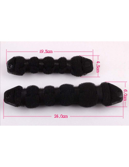 2 Piezas Donut Mágico para Cabello SYBL - Nylon Beige